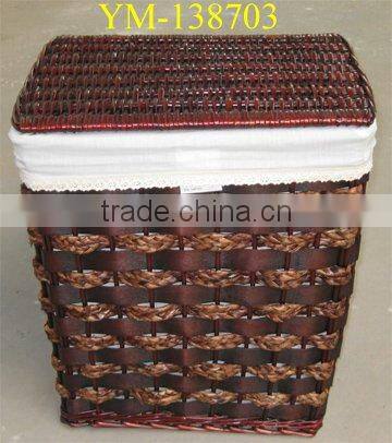 cheap willow laundry basket with lids