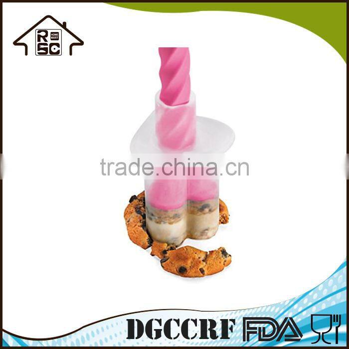 Plastic Mini Ice Cream Sandwich Maker,Home Portable Ice Cream Sandwich Maker and Cutter for Kids