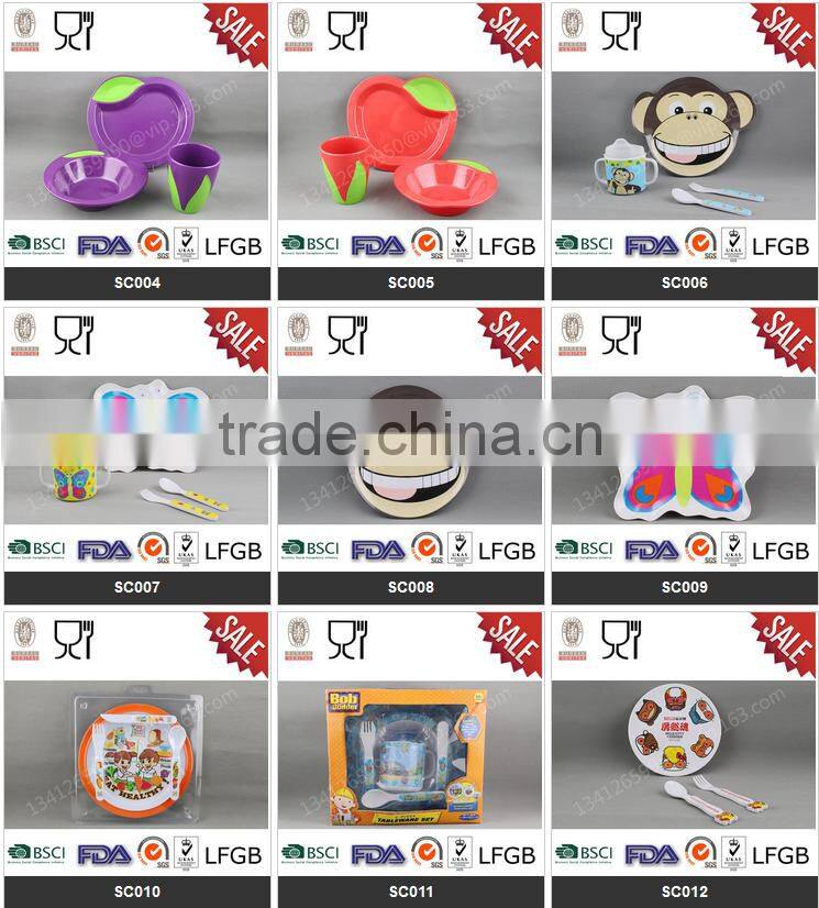 Square deep classical melamine soup bowl for kid children