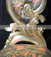 High back silver leaf with fabric furniture