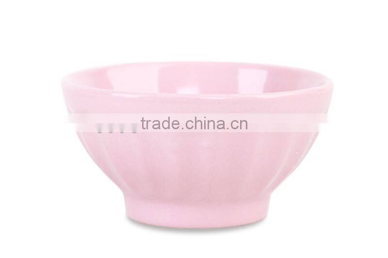 stoneware embossed rice bowl/ceramic bowl