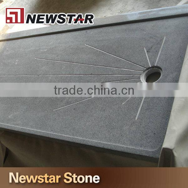 Hot sale granite stone shower tray,cheap granite shower tray