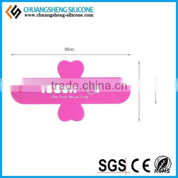 Practical promotional gift sticky one touch u silicone mobile phone stand