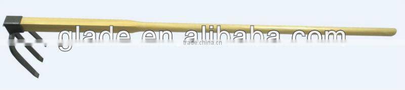 1142 long handle 3-prong rake