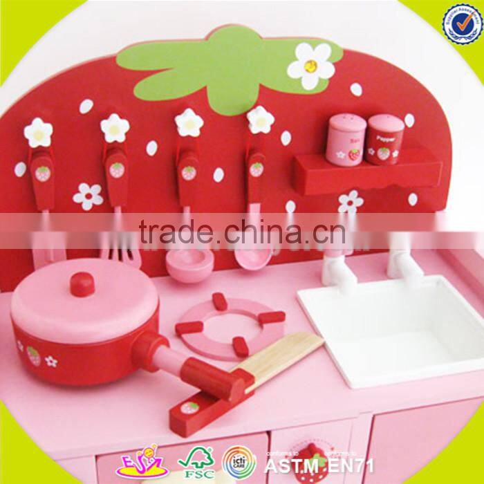 wholesale baby wooden kitchen toy set, fashion kids wooden kitchen toy set, popular children wooden kitchen toy set W10C147