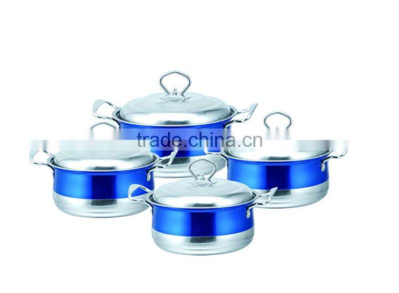 JSD Stainless Steel Cookware Set/Colorful Stock Pot