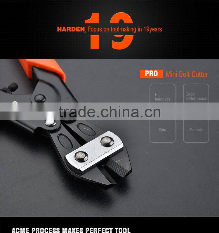 8" Lever Action Hand Tool Chrome Vanadium Mini Bolt Cutter