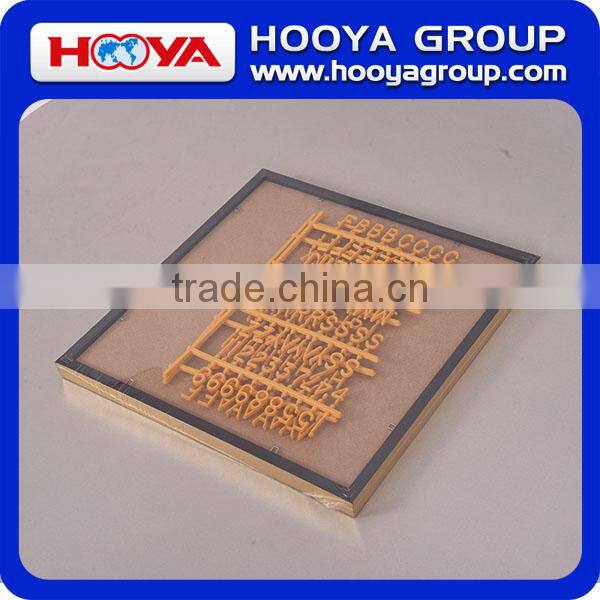 12"*12"slotted letter board with MDF board