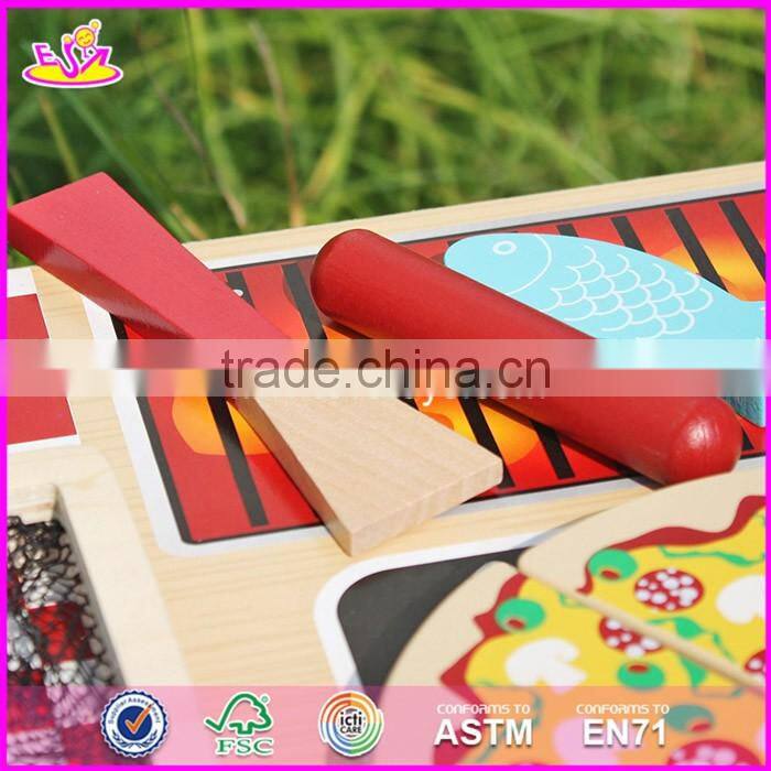 2017 New design wooden kids play grill preschool pretend wooden kids play grill funny toys wooden kids play grill W10D127
