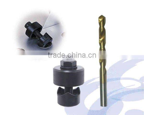 Alloy High Carbon Steel Metal Hole Punch With HSS TITAN drill for Cutting Tool