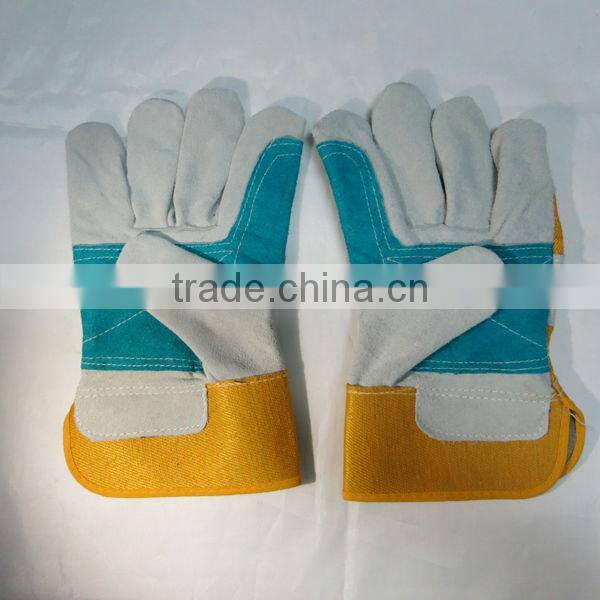 Reinforced Cow Split Working Leather Gloves