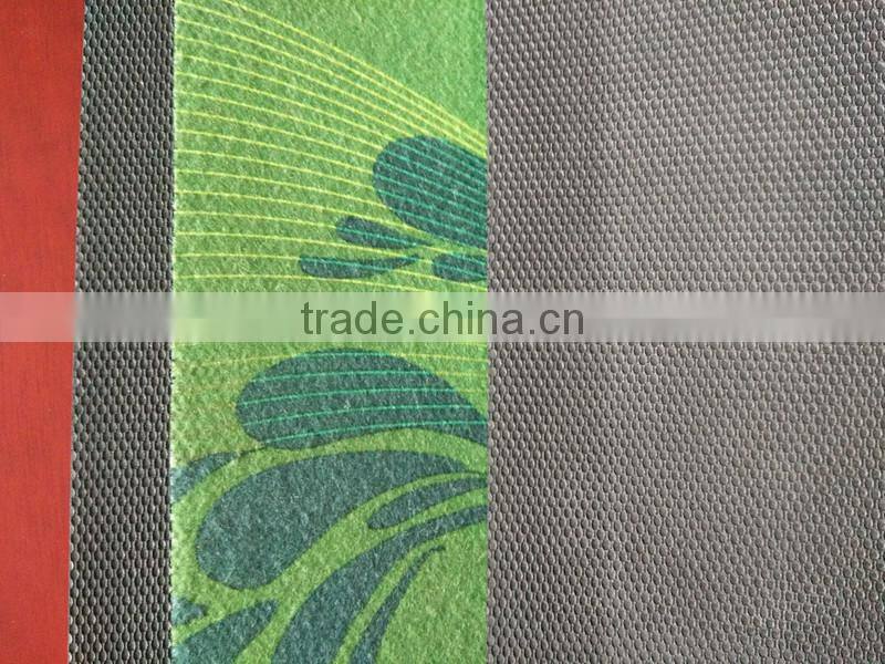 2017 custom brand logo non-woven fabric bar mat glows