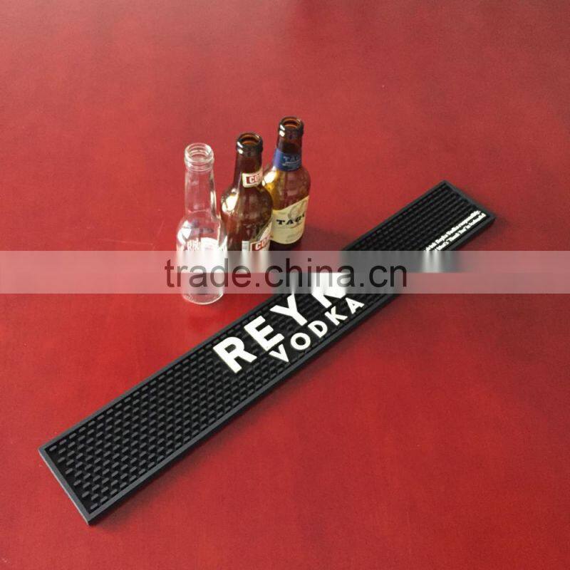 custom logo soft rubber bar spill pvc bar mat