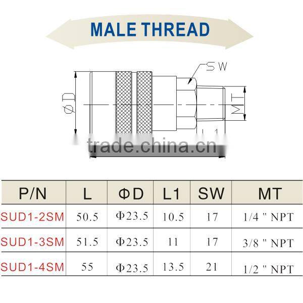 Factory Price Air Tools Fitting SUD1-2SM