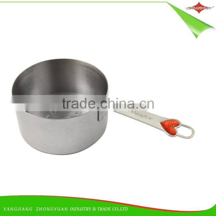 ZY-L1031 New fashion solid sturdy 4pcs kitchen stainless steel measuring cup set
