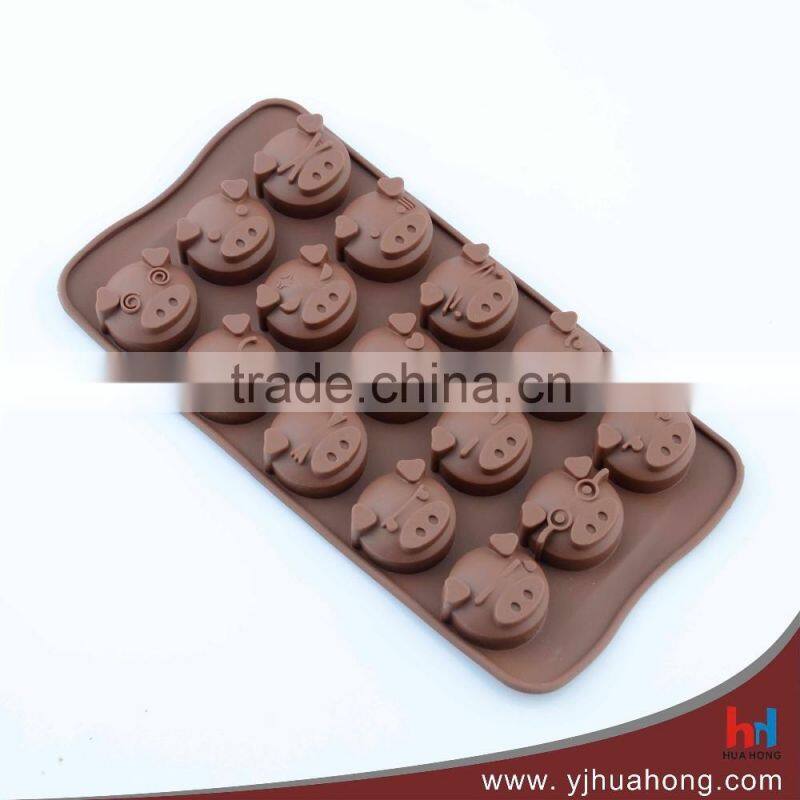 New designed animal shaped silicone chocolate mold,jelly mold (HCM-S22)