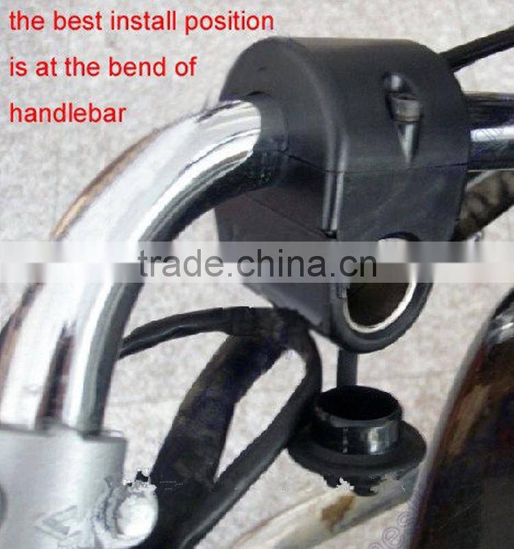 Handlebar Power Plug Socket Cigarette Lighter 12V For Motorcycle