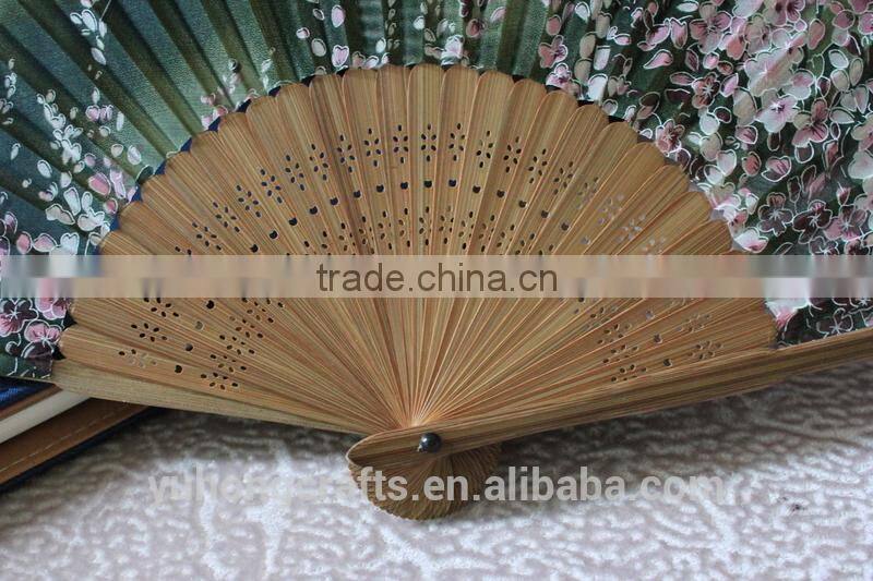 Japanese bamboo silk fan wholesale