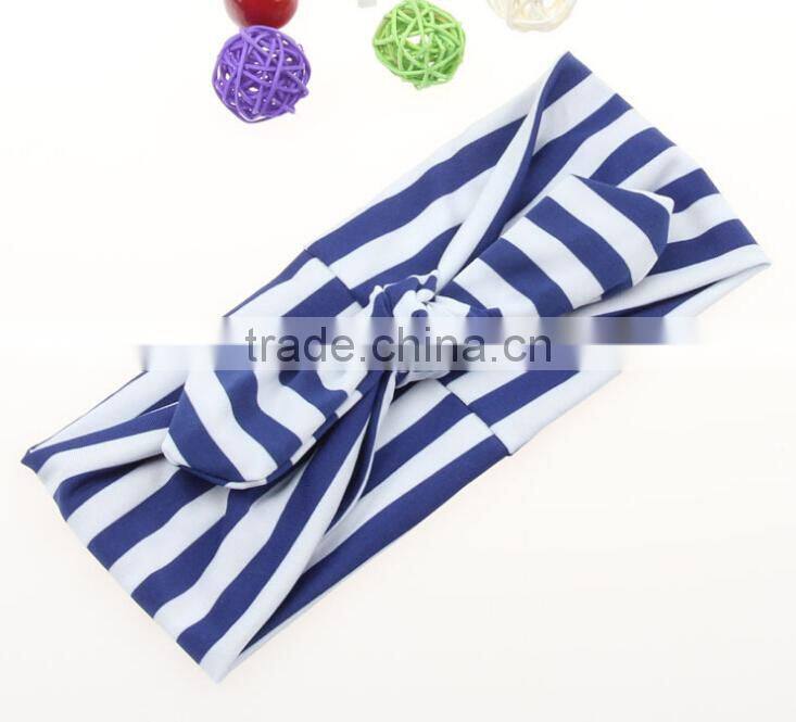 Fashion Rabbit ears headband boutique cotton baby headband wholesale