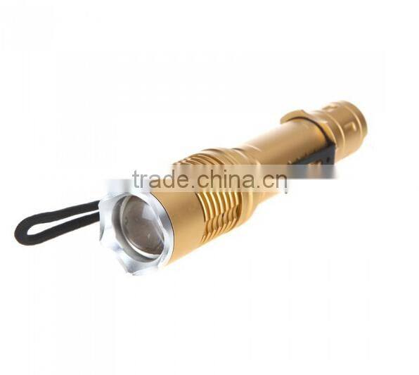 Promotion T6 2000 LM High Power Torch Zoomable LED Flashlight Torch light (3xAAA or 1x18650)
