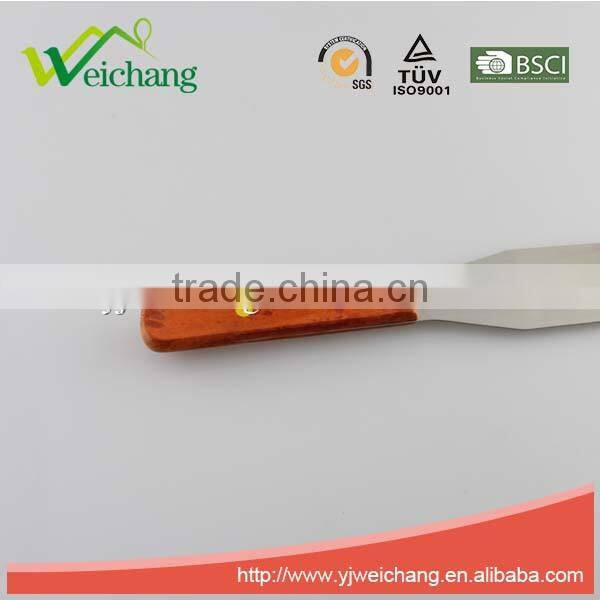 WCE6048 Professional Cake Decorating Tools - 9", Stainless Steel Cake Spatula with hard wood handle