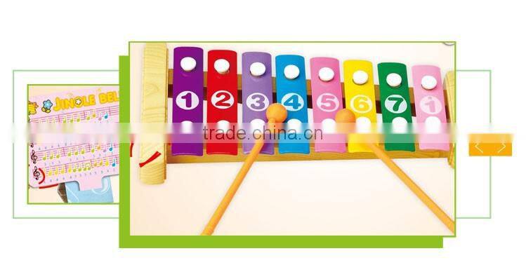 Children musical instruments xylophone music notes