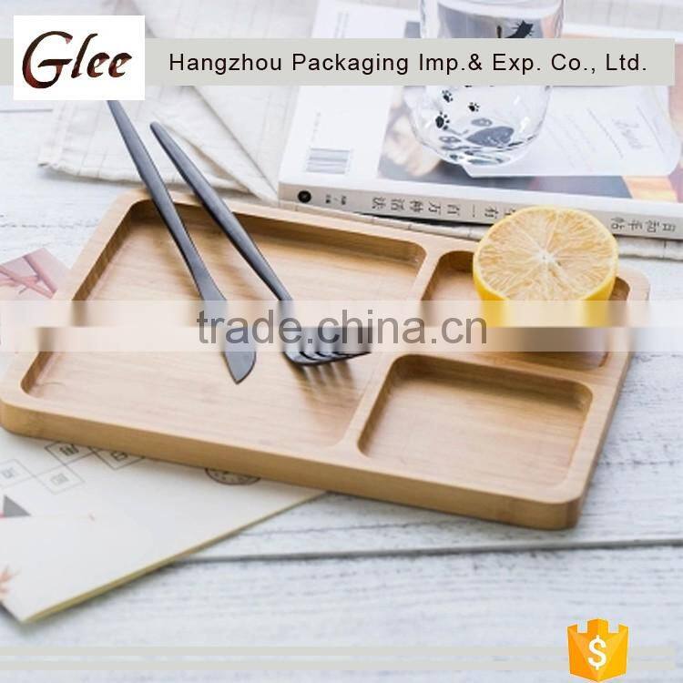 Nice-looking trendy elegant factory Supply Eco-friendly bamboo food tray serving tray
