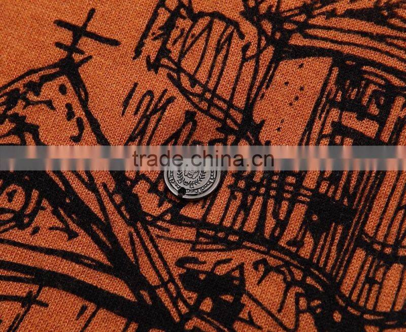 Men's wool and digital printing wholesale sweater