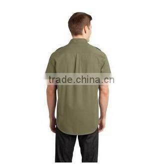 work wear CUSTOM MADE OVERALLS CLOTHING Chinese Collar Shirt Short Sleeve Shirt UNIFORMS