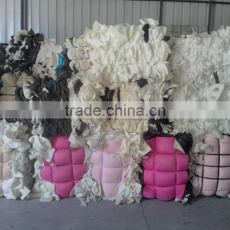 Furniture / mattress foam scrap PU foam scrap bra foam scrap( pure colour &Mix colour)