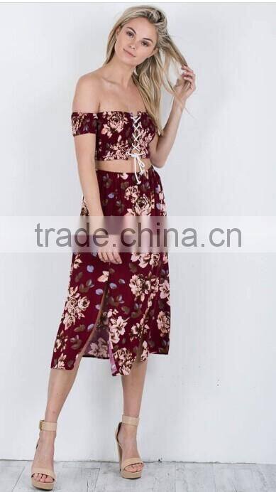 2017 Fashion Summer new dress for Floral Print