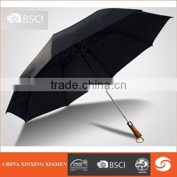 Promotional high quality reasonable price 2 fold golf umbrella