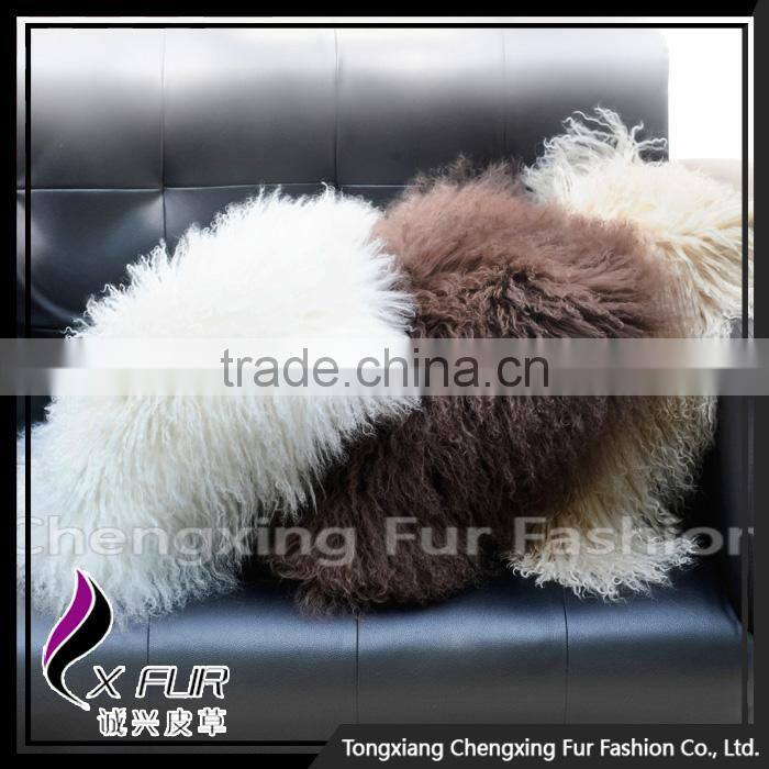 CX-D-04Q Wholesale Decorative Personalized Sheep Fur Cushion Cover