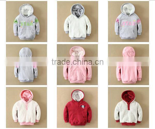 2014 MOM AND BAB new arrival baby winter cotton thickened hoody jackets, kids wear, infant and toddler sweat jackets