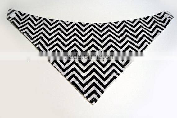Grey and white polka dot baby bibs factory wholesale baby chevron cotton infant bibs