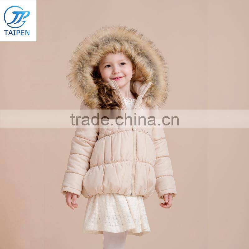 Children Clothes Girls Jacket With Hood Made of Fleece Fabric 2017 Latest Design