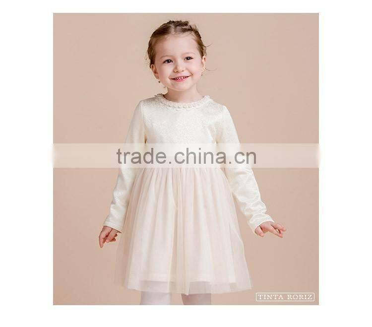 2017 Girls Frock Designs Latest For Party Wear Knitted Winter Party Dress Children Clothes Wholesale