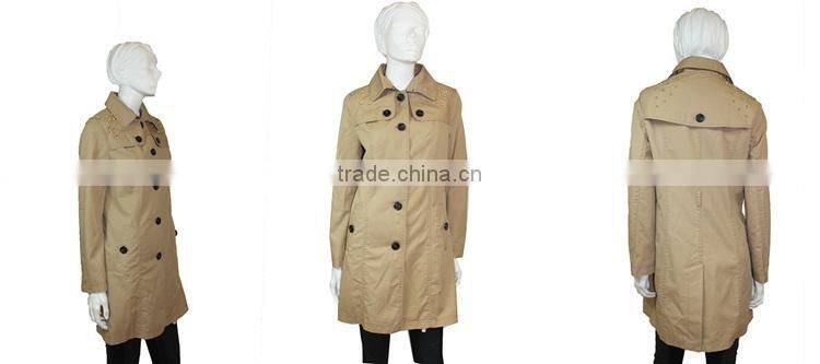 2014-2015 High quality with more than 20 years' experience manufacturer wind coat