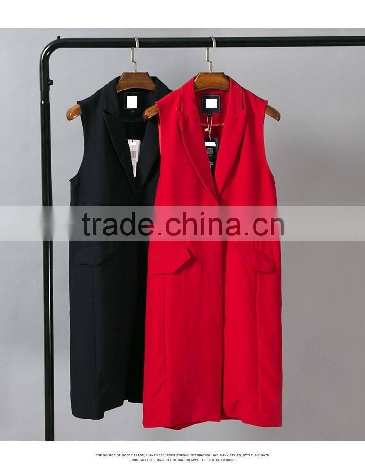 New fashion custom sleeveless women outerwear ladies spring&autumn vests
