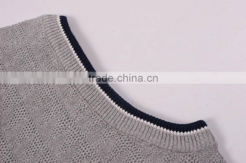 Boy Fashion Ribbed Turtleneck Plain Sweaters