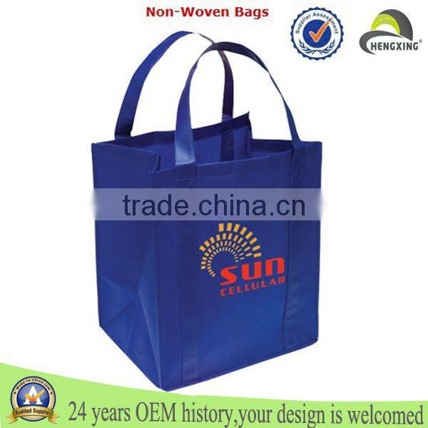Low price custom made printed travel tote top quality non-woven bag wholesale
