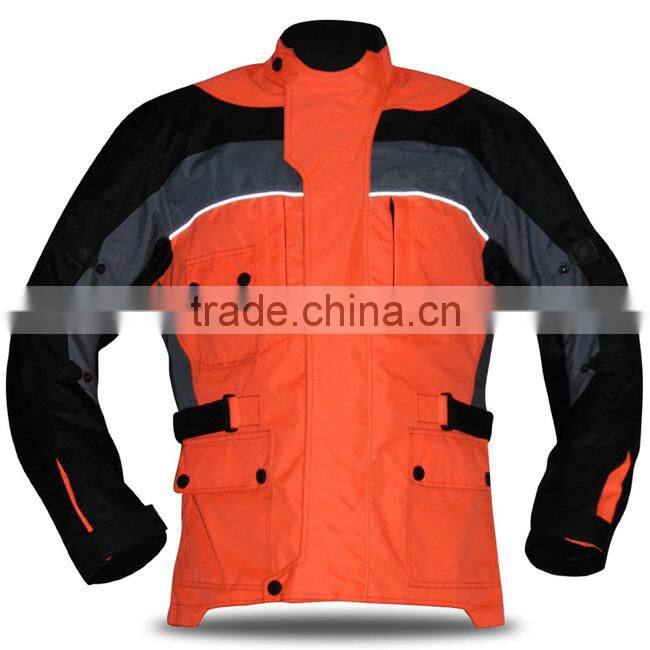 Custom Men Motorbike Textile airbag JACKETS