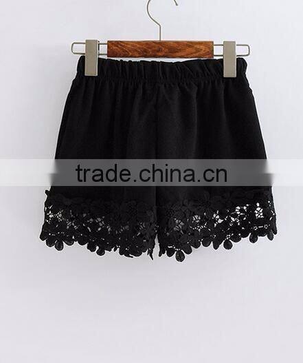 EY0612P Summer Ladies 2017 Classics Shorts With Lace Hem