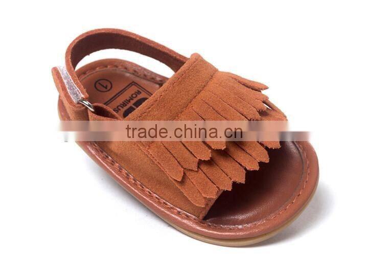 2017 summer design, PU leather baby summer sandals