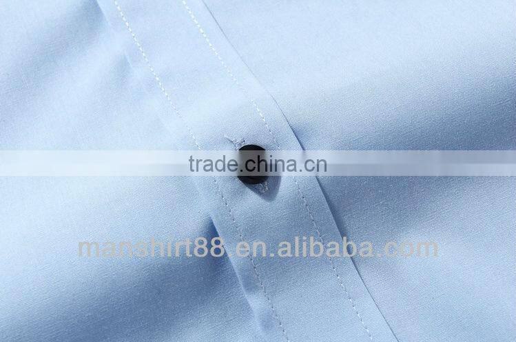 high quality double collar button down dress shirt for man