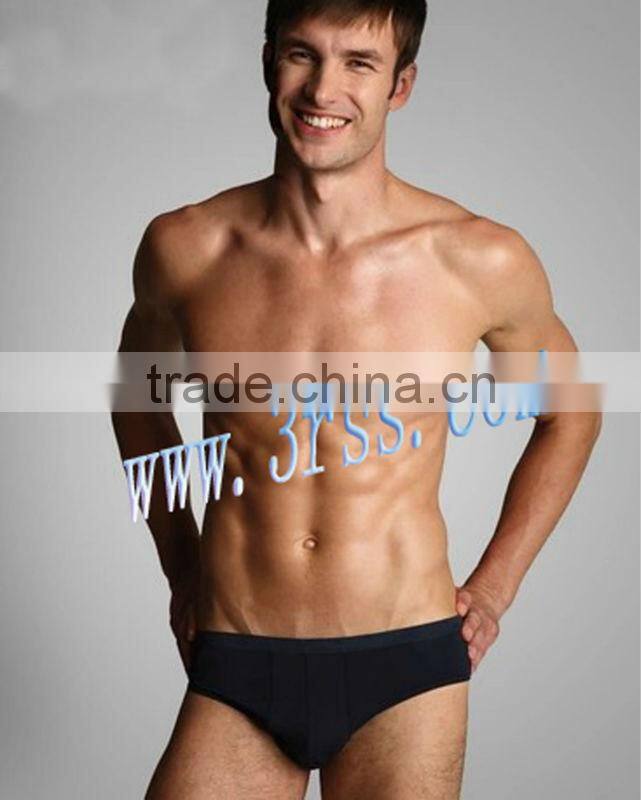 Fancy black men briefs 100 % cotton boxer