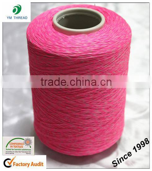 Colorful Polyester 150/4 Covered Yarn Flyknit Material