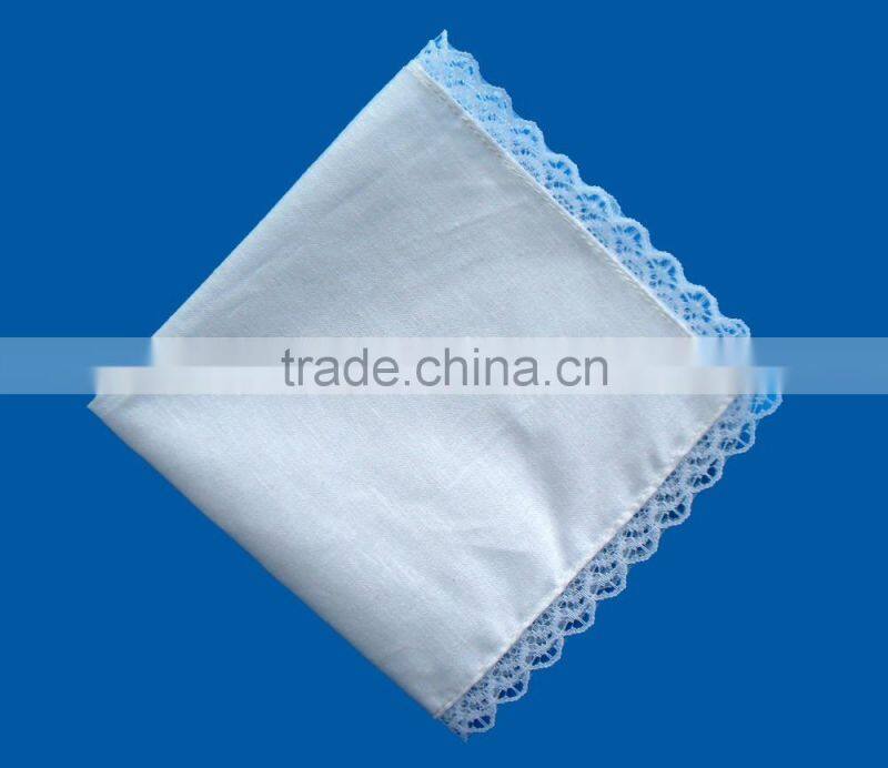 ladies fancy white lace handkerchief
