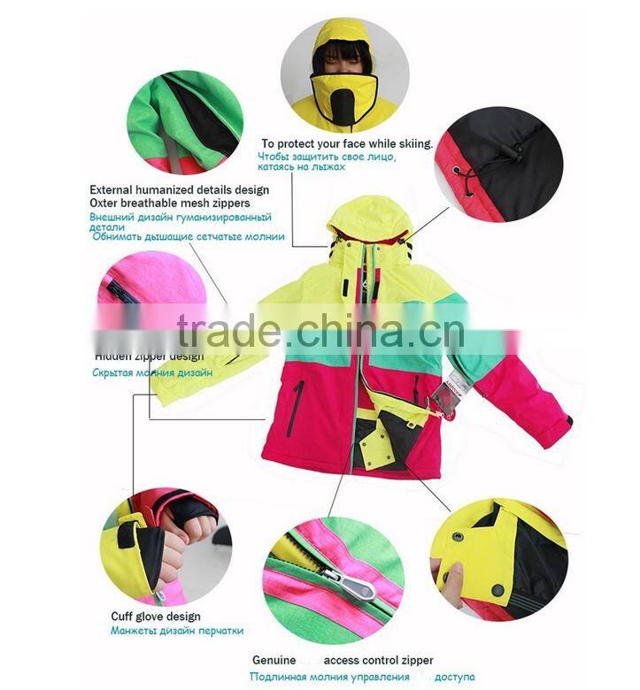 new style anhui ski jacket OEM jacket for man and woman