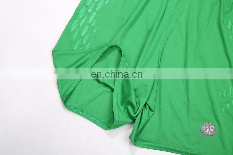 Green Silicone Printed Soccer Short